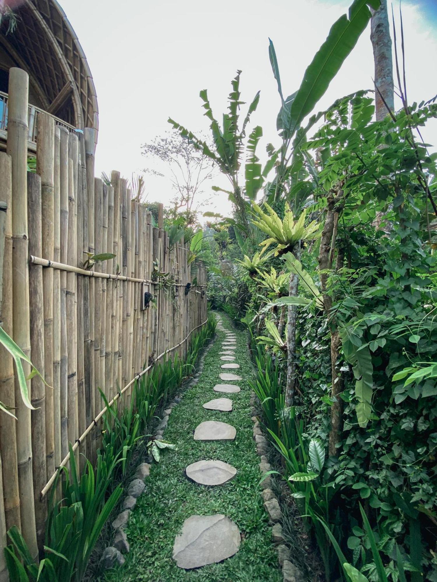 サイドメン Alamvaya Bali Bamboo Houseヴィラ エクステリア 写真