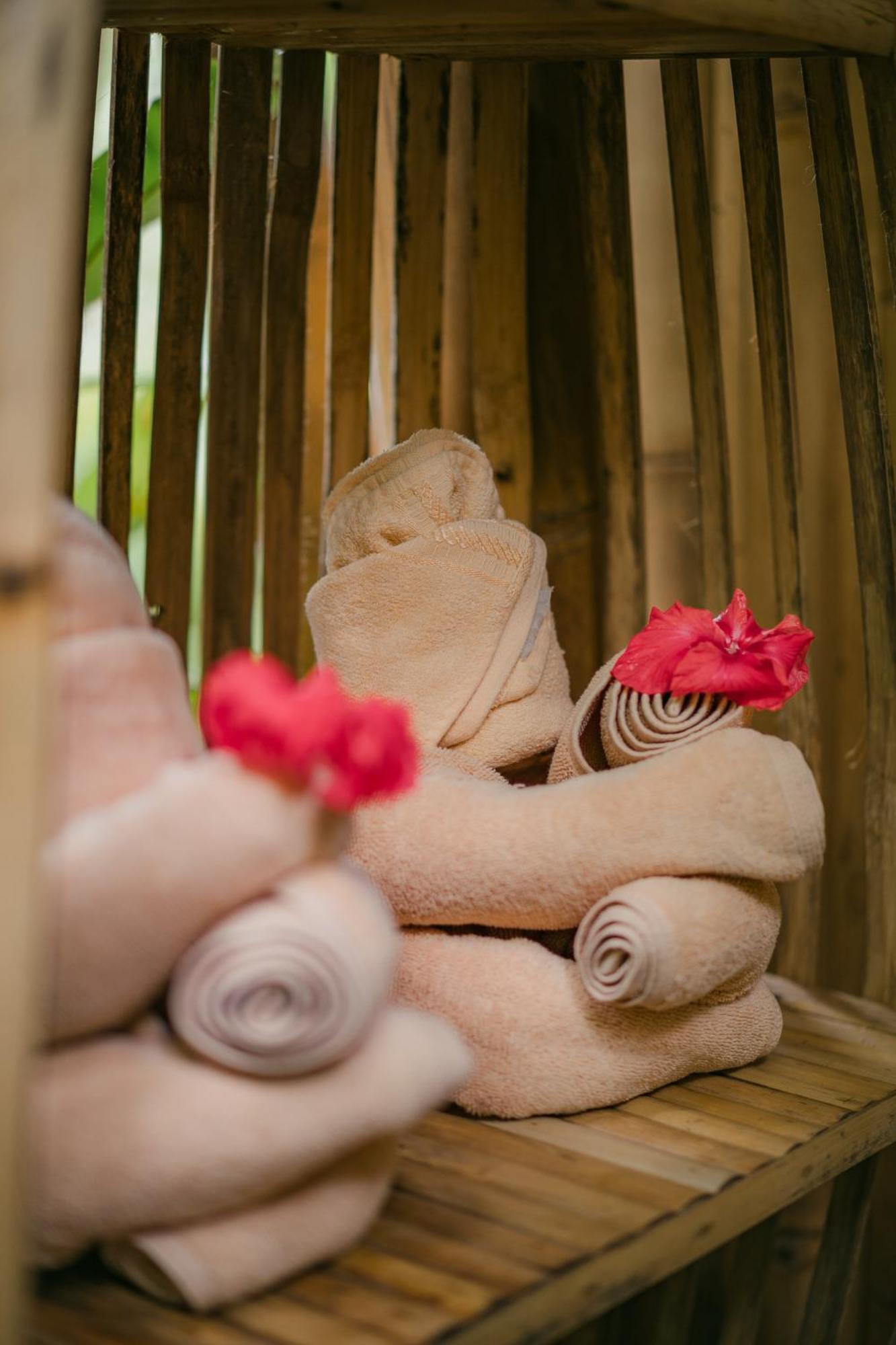 サイドメン Alamvaya Bali Bamboo Houseヴィラ エクステリア 写真