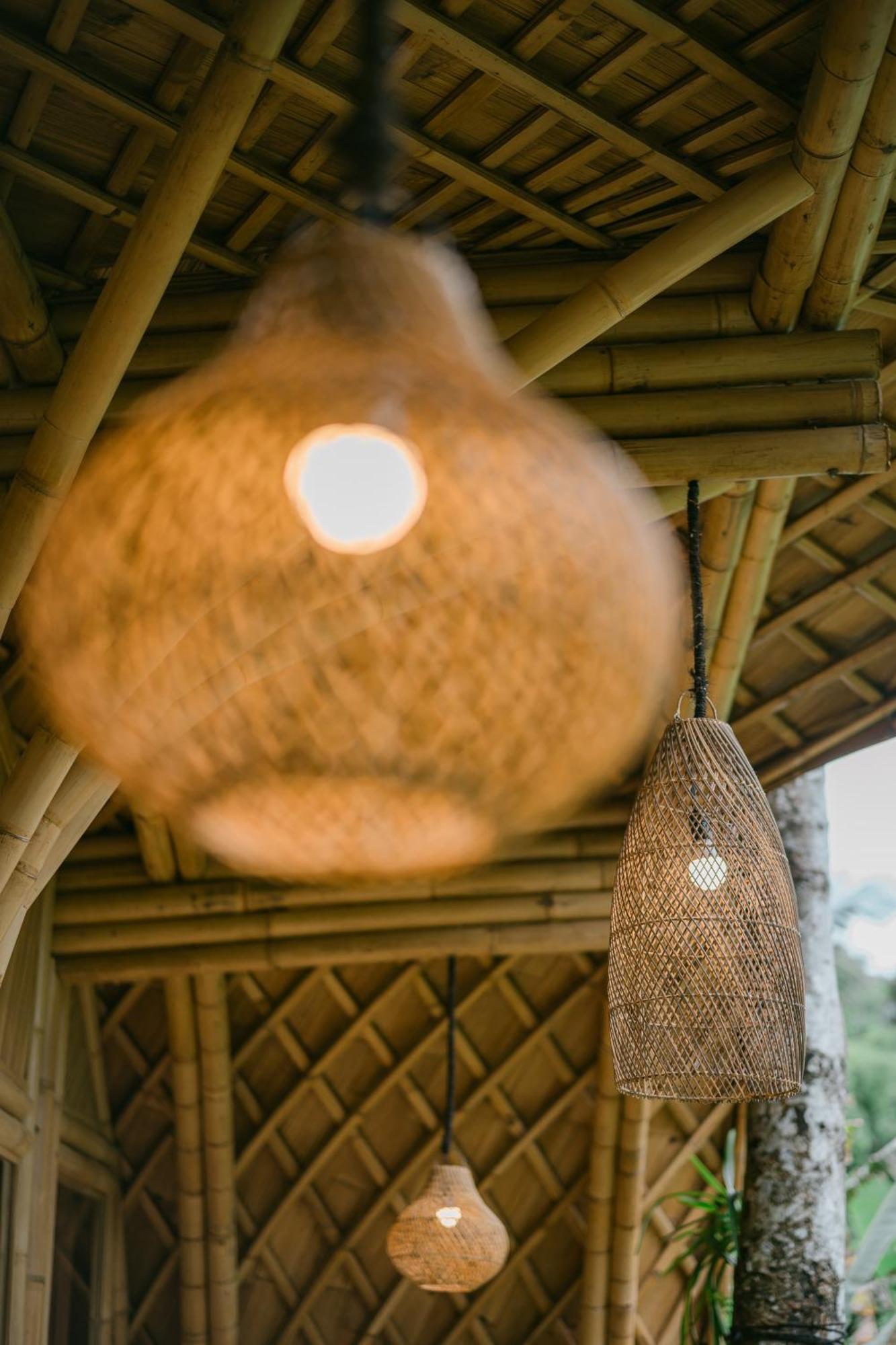 サイドメン Alamvaya Bali Bamboo Houseヴィラ エクステリア 写真