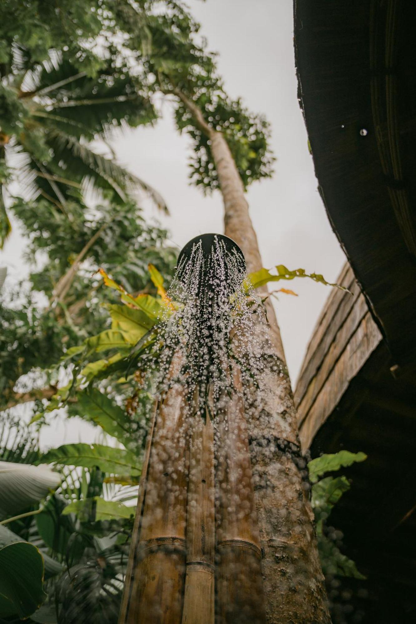 サイドメン Alamvaya Bali Bamboo Houseヴィラ エクステリア 写真